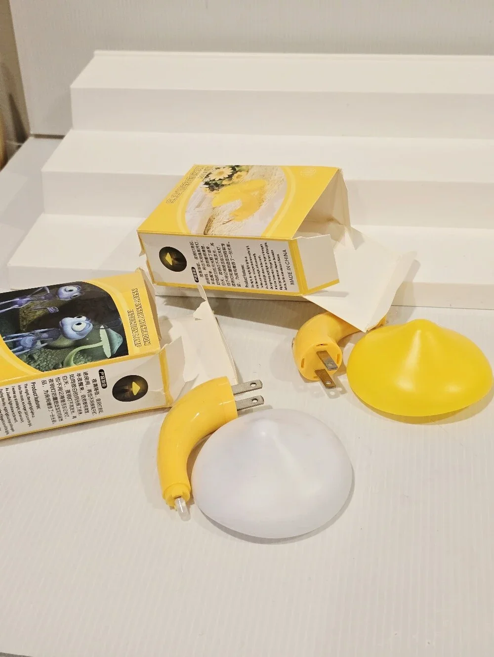 Mushroom Plug-in LED Bedside Night Light Learning Light Control Sensor Set